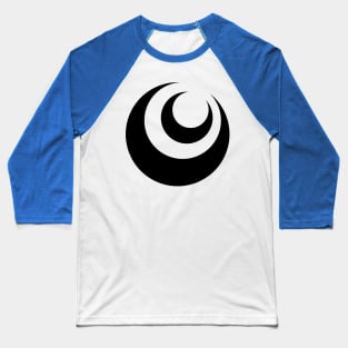 Twin crescent moon Baseball T-Shirt